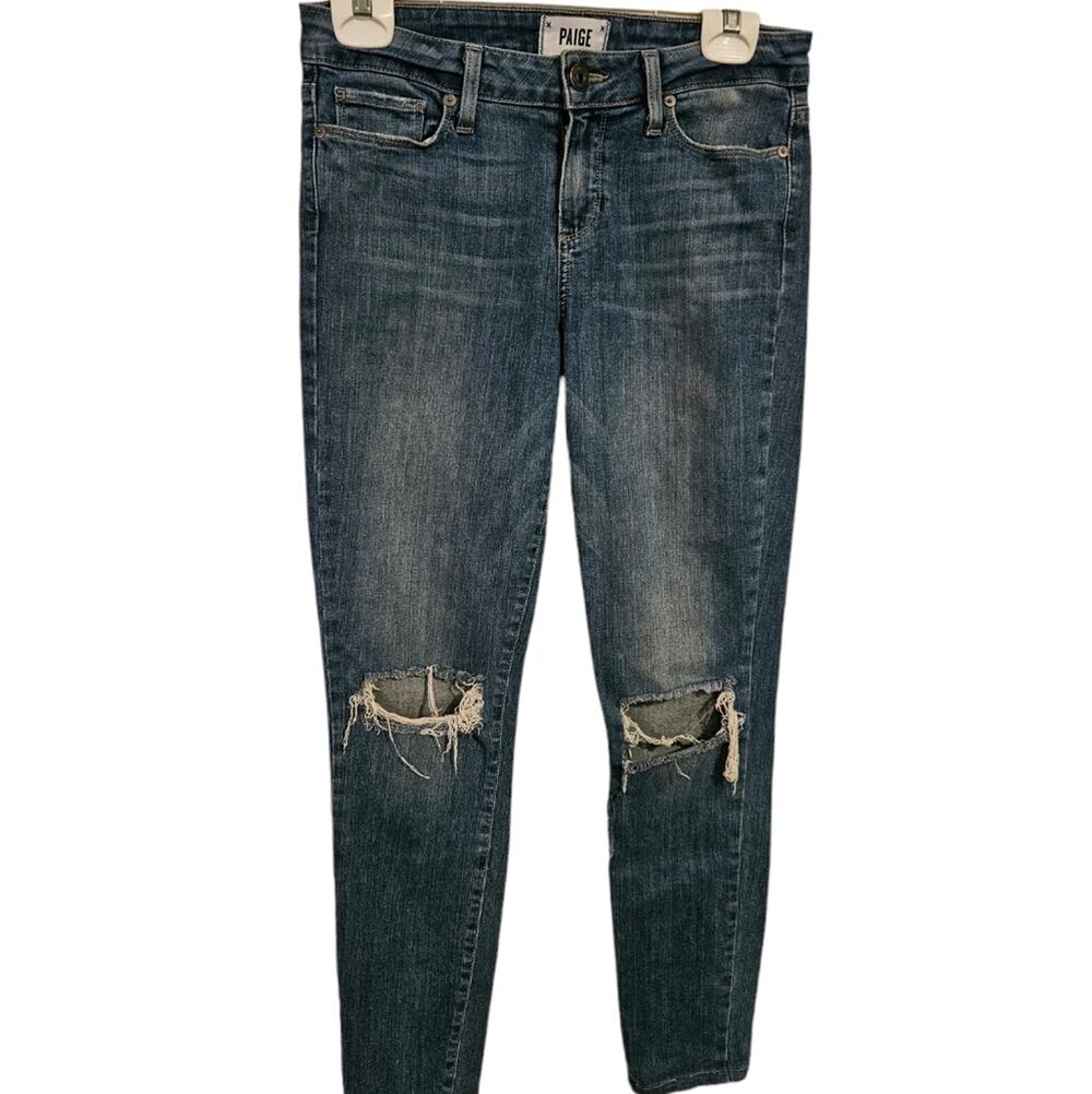 PAIGE distressed denim jeans sz. 29 Verdugo ultra skinny jeans